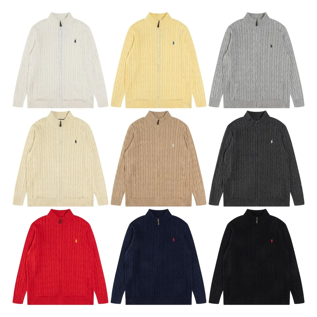 P260 #R98 RALPH LAUREN Ralph Lauren nine-color classic small label embroidery logo full zipper knitted cable cardigan sweater, high-density LOGO embroidery on the chest, original customization of tag accessories. Made of pure cotton yarn, pure cotton is skin-friendly and comfortable, small label war horse embroidered twist zipper cardigan sweater 🐎 high quality, follow the blogger to learn how to wear it! Let’s buy a Ralph Lauren cable sweater. It’s a super hard-to-find series after it became popular. It’s hard to find one on the official website. It’s simple and practical to wear, with a lazy and loose feel. The thickened fabric has more texture, feels soft and delicate, and has a loose fit. Whether worn alone or layered, you can wear different styles of fashion with just one piece!   Size：XS S M L